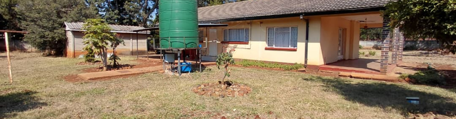 garden view of the main house