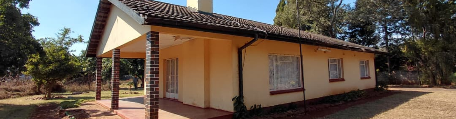front view of the main house